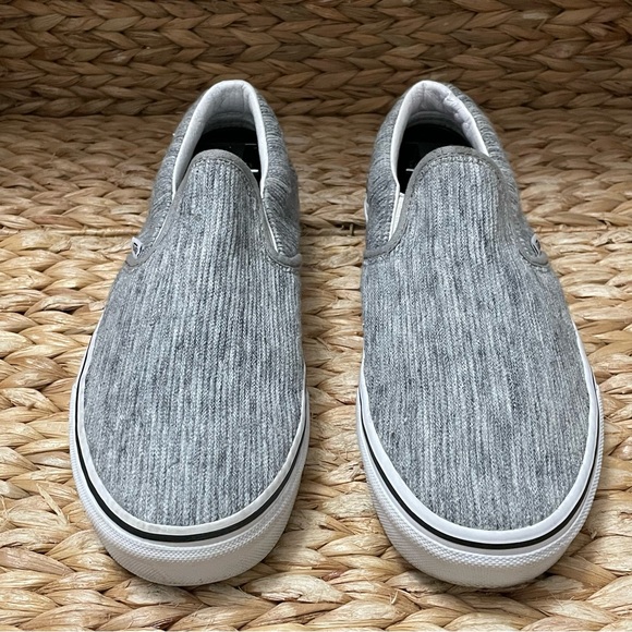 Vans Rib-Knit‎ Classic Gray Slip On Shoes - Picture 2 of 10